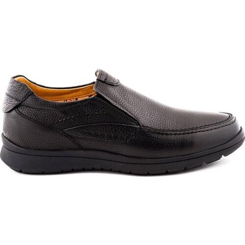 Mens Casual Shoes Genuine Leather Comfort Black Color Inverted Leather Comfortable Fit Orthopedic Insole Suitable for Foot Anatomy Slip-On Classic Shoes Fashion Business Suit Wedding Event 793202