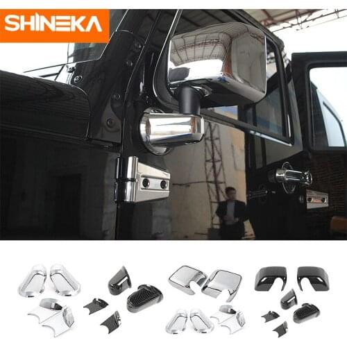 Car Sticker for Jeep Wrangler JK Car Rear Mirror Shell Base Decoration Cover for Jeep Wrangler JK 2007-2017 Exterior Accessories