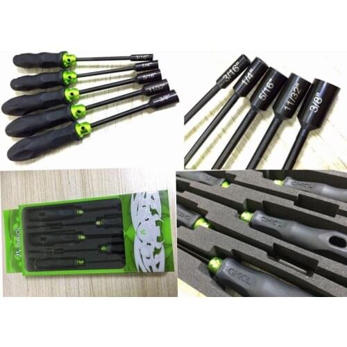 Axial Socket Drivers R/C inch'Hex Tools AX20024 3/16 1/4 5/16 11/31 3/8 kit box