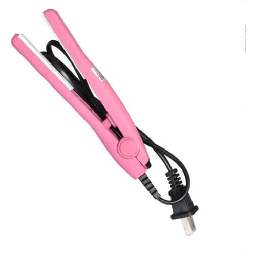 Professional Mini Hair straightener Iron Pink Ceramic Portable Electronic Hairs Straightening Styling Tools Hair