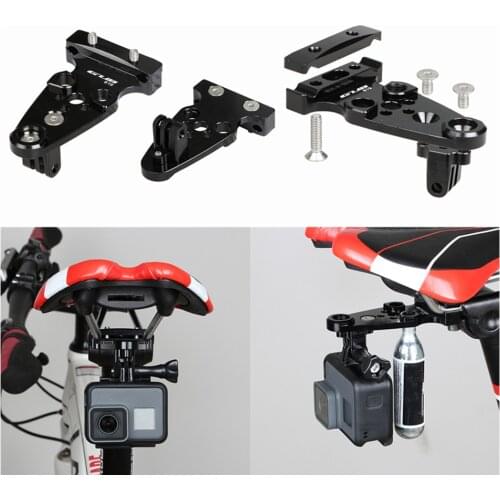 GUB Mountain Bike Saddle Rail Mount for GoPro CO2 Cylinder Transfer Seat Fixed Bracket Sport Camera Adapter Aluminum Alloy