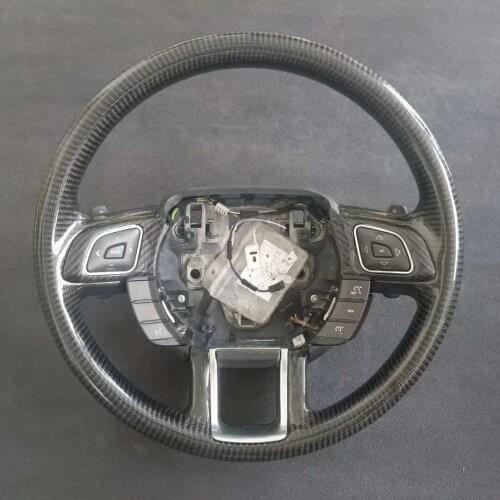 Racing Cuatomized Real Carbon Fiber Sports Steering Wheel Alcantara Leather compatible for Range Rover Evoque 2017-2020