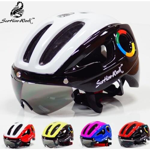270g ultralight EPS bicycle helmet for men road mtb mountain bike helmet lenses goggles cycling equipment 9 vents Casco Ciclismo