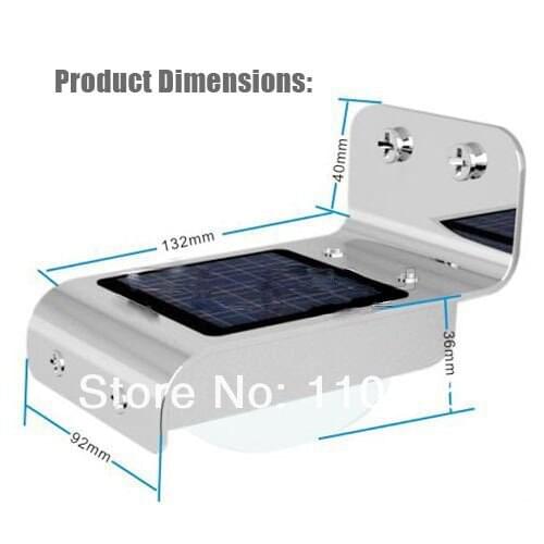 60pcs/lot Motion sensor street wall light solar lamp motion sensor 3mode bright/dim/dark Human body Sensitive