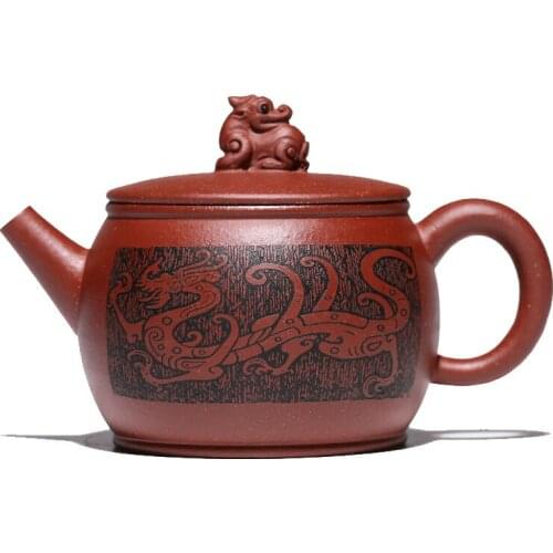 Yixing Purple Clay Pot Pure Handmade Longxing Tianxia Teapot Household Kung Fu Tea Set Tea Machine Chinese Tea Set