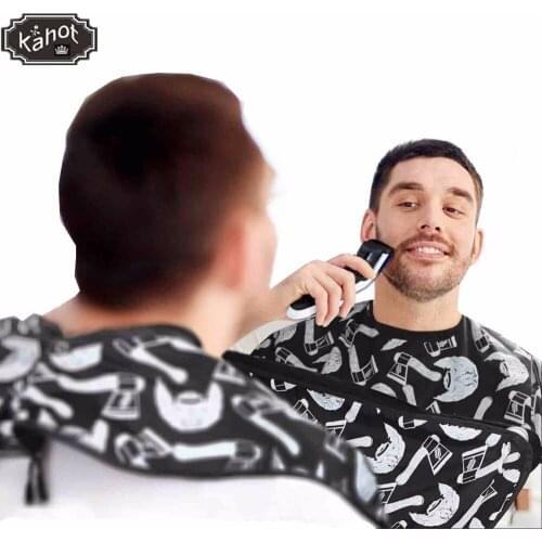 1pc Beard Catcher Cape Apron Beard Trimming Bib Aprons for Shaving ,Hair Clippings Grooming Capes Cloth