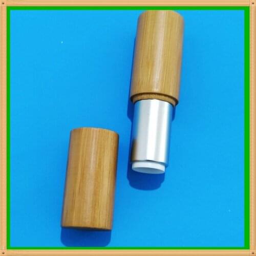 10/30/50pcs 12.1mm Lipstick Containers Tube Bamboo Lip Balm Packing Tube Convenient Travel Bottles Refillable Bottles