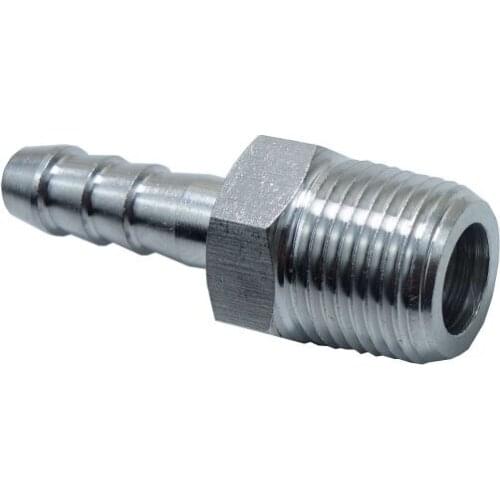2Pcs 8 mm ID Hose Barb Tail To 3/8" BSPT male Hose Barb Fitting SS 304 Stainless Steel Barstock