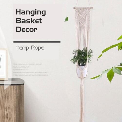 2021 New handcrafted plant hangers Hanging Plant Holder Bohemian Decor Plant For Home Handmade Macrame Plant Hanger