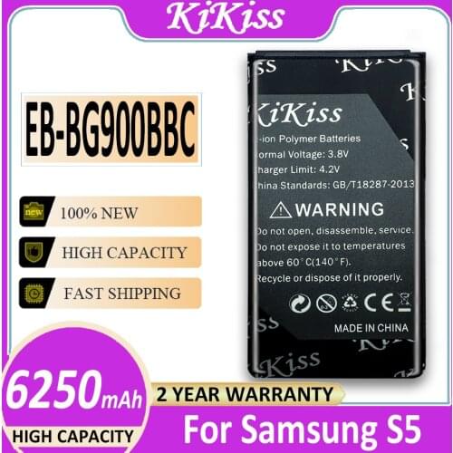 6250mAh Phone Battery For Samsung Galaxy S5 G900 G900S G900I G900F G900H I9600 G870 G870A EB-BG900BBC +Tracking Number