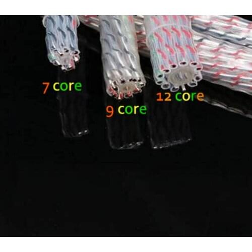 Audio 7N copper Valhalla Wire Silver Plated 7/9/12/15 core DIY speaker power cable for Audio Amplifier CD Player