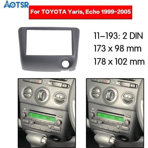 Car Radio Fascia frame For TOYOTA Yaris Echo 1999-2005 2din Dash Facia Panel Stereo Audio Bezel dash Mount CD trim