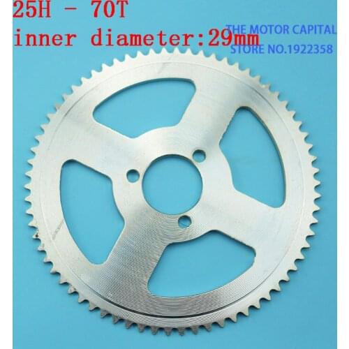 Free shipping 25H 29mm 70T Rear Sprocket fit 47CC 49CC 2 stroke Mini Moto ATV Quad Dirt Pit Pocket Bike
