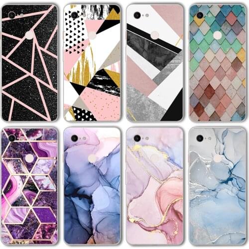 Ciciber Funda Case for Google Pixel 5 4 3 2 XL Marbling Luxury Fashion Marble Soft Silicone for Google Pixel 4a 3a XL Coque TPU