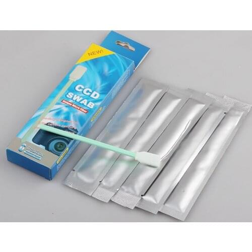 10Lots CCD CMOS sensor cleaning swab with cleaning solvents for d7100 5d mark ii dslr camera cleaning accessories
