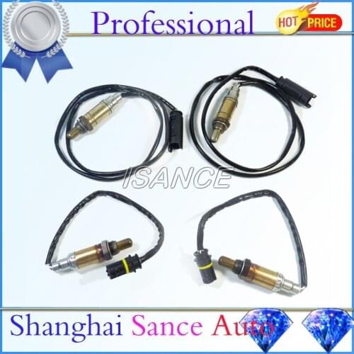 ISANCE Front & Rear Oxygen Sensor 0258003477 11781433940 For BMW E46 320i 323i 325i 325xi 328Ci 328i 330i 525i 528i X3 X5 Z3 Z4