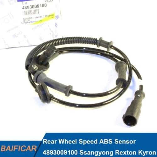 Baificar Brand New Genuine Rear Wheel Speed ABS Sensor 4893009100 For Ssangyong Rexton Kyron