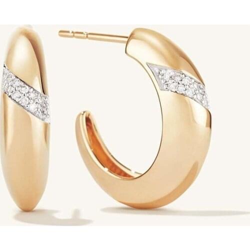Minimalist Large Circle Geometric Round Big Hoop Earrings For Women Girl Wedding Party Jewelry
