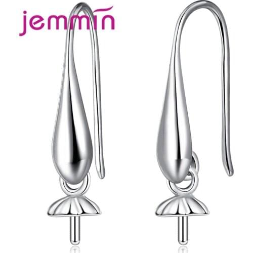 New Arrival Korea Style Unbrella Shape 925 Sterling Silver Earrings Clasp for Making 10 PCS Women Wedding Components