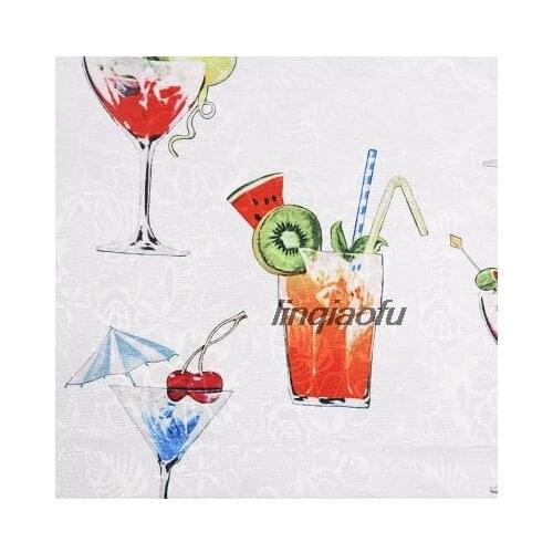 Walking show wine glass pattern dress fabric Three-dimensional jacquard printed dress fabric