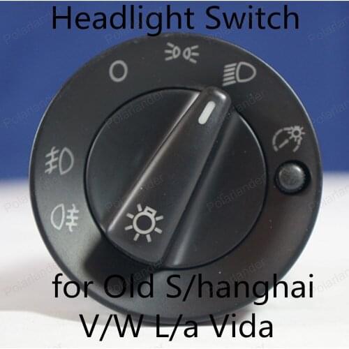 Polarlander Car Headlight Switch Knob Button 1U0941531a for Old S/hanghai V/W L/a Vida Fog Headlight Lamp