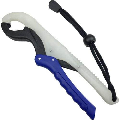 Practical Fishing Gripper Luminous Fish Grabber Plier Controller Floating Fishing Lip Grip Fish Clamp Holder With Lanyard