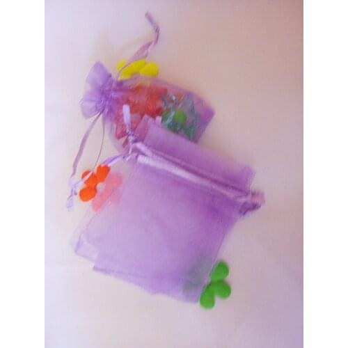 30x40cm 500pcs/lot Christmas Organza Bags Light Purple Drawstring Bag Pouch For Food/jewelry/candy Gift Bag Small Packaging Bags