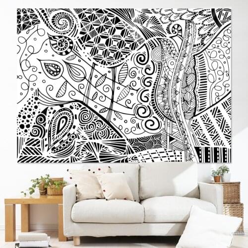 Sun Moon Mandala home decoration tapestry bedroom wall hanging Hippie psychedelic scene Bohemian decoration sheet sofa blanket