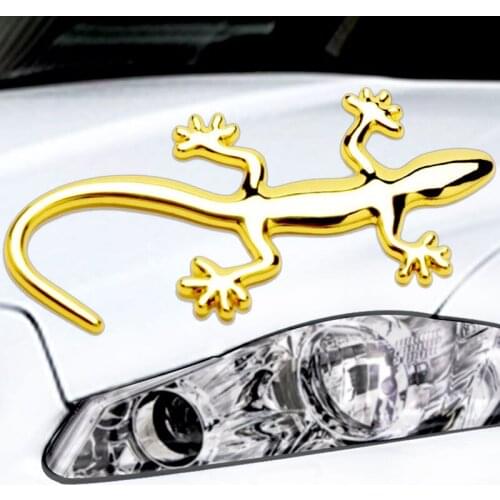 Car styling 3D Metal Gecko Lizard Sticker For Suzuki SX4 SWIFT Alto Grand Vitara Jimny S-kreuz