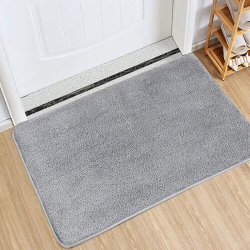 Magic Simple Grey Doormat Entrance Door Floor Rectangular Carpets Anti-slip Kitchen Mats Living Room Not-slip 3d Rug Door Mat