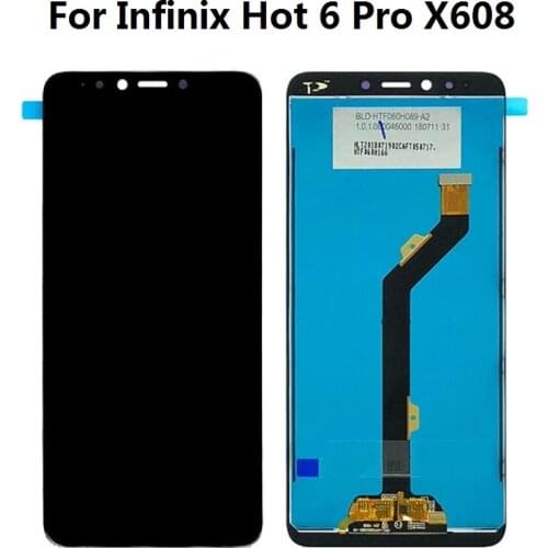 High AAA Quality For for Infinix Hot 6 Pro X608 LCD Screen and Digitizer Touch Screen Assembly Black