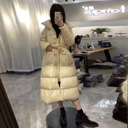 Korean Style Women Down Jacket Long Woman Parkas Women Coats and Jackets Winter Coat Women Autumn Womens Clothing 2020 WPY1593