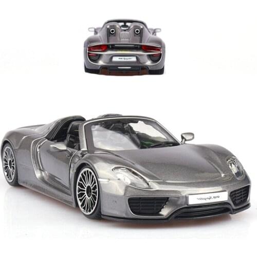 1:24 Classic 918 Diecast Alloy Roadster Model Simulation Vintage Metal Vehicle Boy Kid Gift Toy Collectible Traffic Display Show