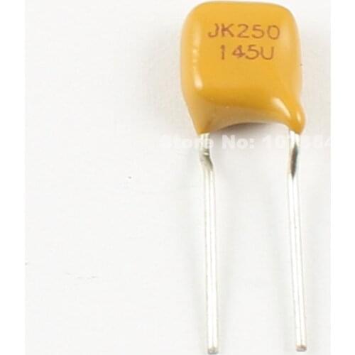 10pcs JinKe Polymer PPTC PTC DIP Resettable Fuse 250V 0.145A 145mA JK250-145U