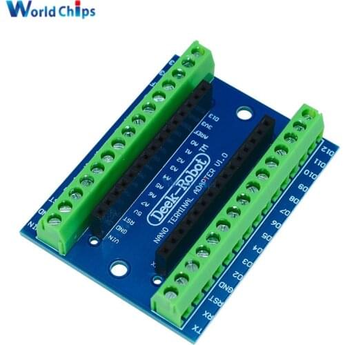 10PCS New Terminal Adapter Board for Arduino Nano V3.0 AVR ATMEGA328P-AU Module