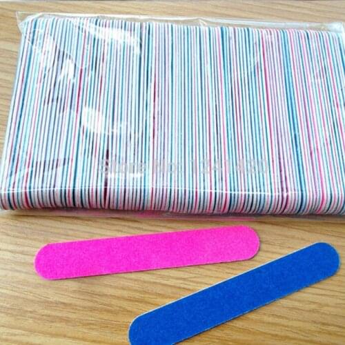 100Pcs/lot Small Nail File Nail Shaving Matte Nail File Double-sided Peeling Tools Nail Care tools