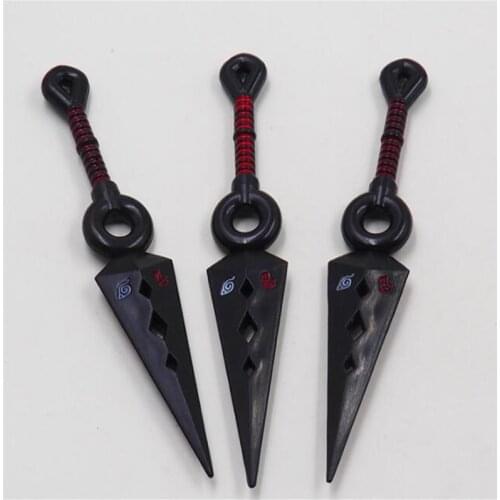 3pcs/set Janpanese Anime Ninja Uzumaki Kunai Shuriken Plastic Throwing Weapon Props Cosplay Toy A757