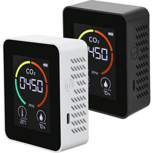 3 in 1 CO2 Meter Digital Temperature Humidity Sensor Tester Air Quality Monitor Carbon Dioxide TVOC Formaldehyde Detector Tools