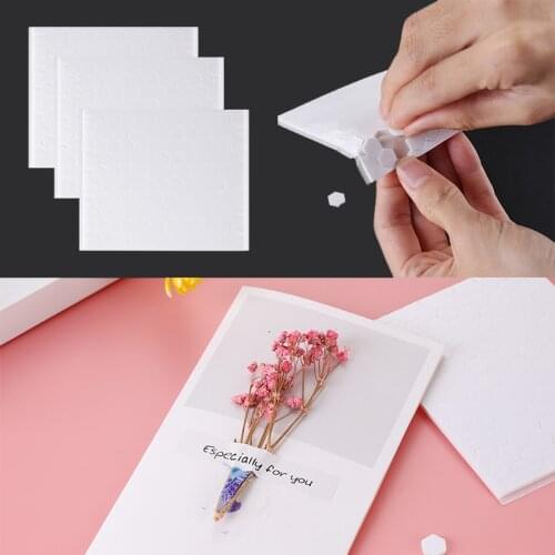 6.4mm/10mm Hexagon 3D Foam Dots Double-sided Adhesive For DIY Paper Shaker Card Crafts Making On Cardstock Scrapbooking Supplies