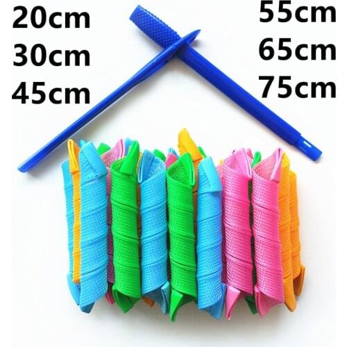 20/30/45/55/65/75cm Hair curler No heat Soft Plastic Magic hair roller Spiral Round Curls бигуди для волос Factory wholesale