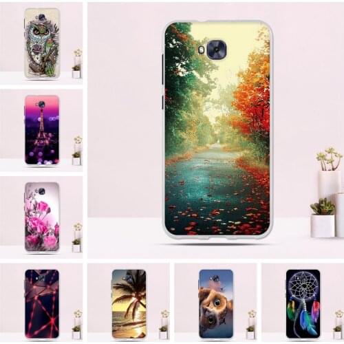 Phone Cases For Asus Zenfone 4 Selfie ZD553KL Case 3D Relief Back Cover Pattern Fundas Soft Silicone TPU Case Ultra Thin Covers