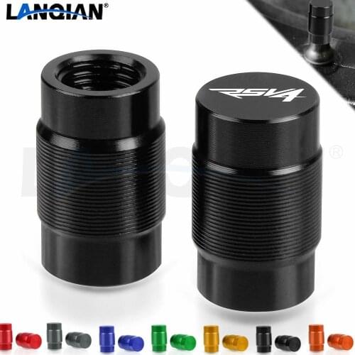For Aprilia RSV4 RSV4 FACTORY Motorcycle Aluminum Wheel Tire Valve Stem Caps Airtight Covers RSV4 / RSV4 FACTORY 2009-2019 Parts