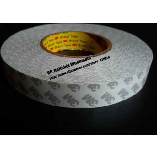 1Roll 25mm (or 24mm/26mm) * 50 Meters 3M Double Sided Adhesive Tape High Temperature Resist LCD Display Screen LED Panel Bond