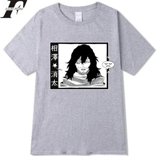 Unisex Sleepy Shota Aizawa T Shirt Men/women My Hero Academia Boku No Hero Academia Manga Anime Print Loose Short Sleeve Clothes
