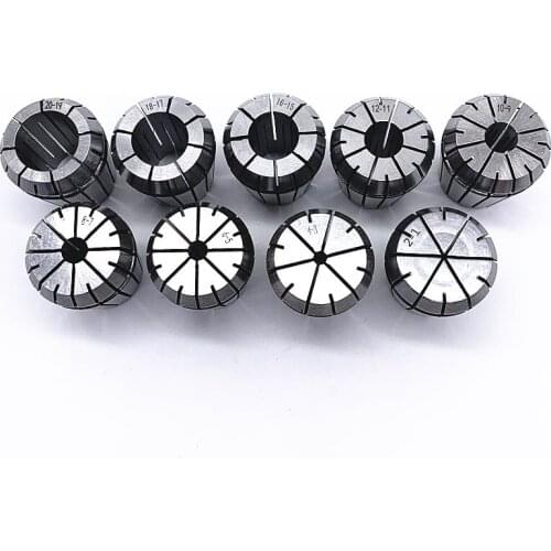 Hot 9pcs/set 9 size ER32 precison spring collet chuck choose from 2mm-20mm For CNC machine lathe accessories