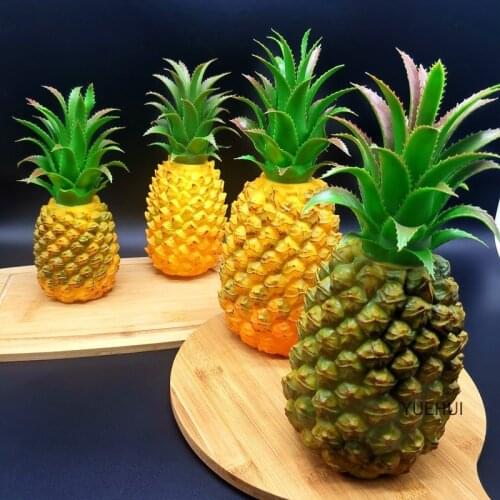 Simulated Fruit Fake Pineapple Model Living Room Cabinet Decoration Early Education Props Accessories Artificial Pineapple