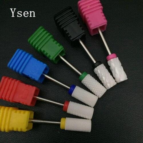 1pcs Large Barrel Ceramic Cutter Nail Drill Bit Milling Cutter For Electric Drill File Manicure Pedicure Machine Device Tools