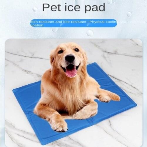 Summer Pet Ice Mat Dog Cat Gel Ice Crystal Cooler Cushion Hot Pet Vehicle Supplies Cooling Artifact Ice Pillow
