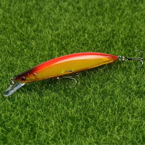 LINGYUE Slow Sinking Fishing Lure Hard Minnow Fishing Bait 11cm 12.5g Noise Wobblers Crankbait Medium Water Lures For Fishing