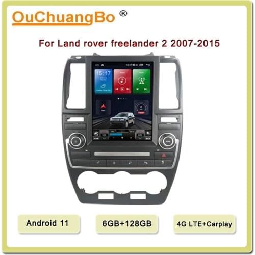 Ouchuangbo 10.4 inch Android 10 radio 4G GPS Multimedia For Land rover freelander 2 2007-2015 With 8 Core 4GB 64GB CarPlay